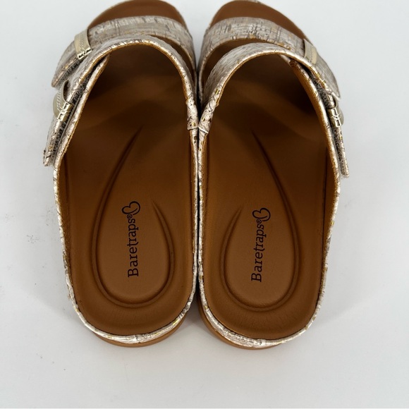 Baretraps Wisteria Slide Sandals Cream Cork Textured Comfort - Size 6.5 - Picture 9 of 13